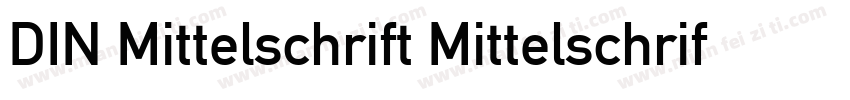 DIN Mittelschrift Mittelschrift字体转换
